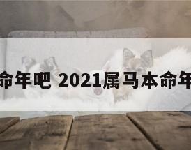 属马本命年吧 2021属马本命年的大忌