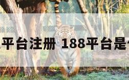 188娱乐平台注册 188平台是什么东西