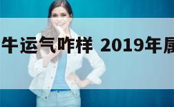 2019属牛运气咋样 2019年属牛人的运气